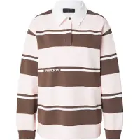 Pegador Sweatshirt 'Morella' chocolate / cor-de-rosa / branco