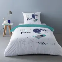 Mylittleplace Conjunto de roupa de cama CAPTAIN - Branco - 140x200 cm