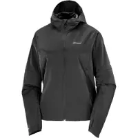 Salomon - Vestuário trail corrida mulher - Sense Aero Wind Jkt W Black para Mulher - Softshell - Tamanho L - Preto