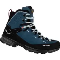 Salewa - Calçado caminhada mulher - Mtn Trainer 2 Mid GTX W Dark Denim/Black para Mulher - Tamanho 6,5 UK - Azul