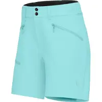 Norrøna - Vestuário caminhada mulher - Falketind Flex1 Shorts W Aqua Haze para Mulher - Nylon - Tamanho M - Azul