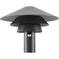 LUCANDE Candeeiro de caminho LED Montaro, 110 cm, antracite, com sensor