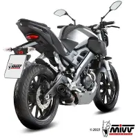 MIVV Sistema De Escape Completo Homologado Gp 1x1 Yamaha Mt-125 15-19/yzf R125 14-18
