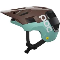 POC - Capacetes BTT - Kortal Race Mips Bronzite Brown Matt/Lazurite Blue Matt para Unissexo - Tamanho 51-54 cm - Castanho
