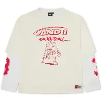 AND1 Camisa ecru / vermelho / branco