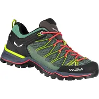 Salewa - Calçado caminhada mulher - Mtn Trainer Lite GTX W Feld Green/Fluo Coral para Mulher - Tamanho 6,5 UK - Verde