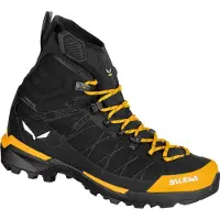 Salewa - Calçado caminhada homem - Ortles Light Mid Ptx M Gold/Black para Homem - Nylon - Tamanho 8,5 UK - Preto