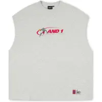AND1 Sweatshirt 'Timeout' azul / cinzento / vermelho
