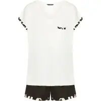 French Connection Pijama ecru / preto