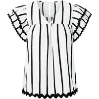 Imily Bela Blusa preto / branco