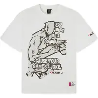 AND1 Camisa 'Core Comedian' lamacento / cinzento claro / preto / branco