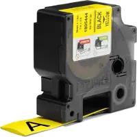 Dymo RHINO 1805444 termorretráctil texto preto sobre branco 24mm