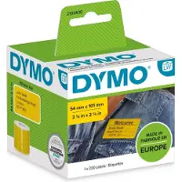 Dymo 2133400 Etiquetas amarelas de transporte e identificação