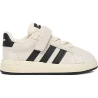 Adidas Sapatilha de desporto 'Grand Court 2.0' preto / branco lã