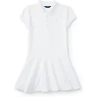 Ralph Lauren Vestidos curtos POLO DRESS-DRESSES-KNIT criancas - Branco - 8 / 10 ans