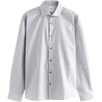 Next Camisa cinzento / cinzento escuro / branco