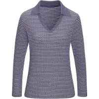 Vivance Pullover azul-violeta / branco