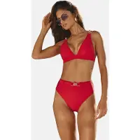 Lipsy Top de biquíni vermelho escuro