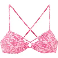 Venice beach Top de biquíni rosa / branco