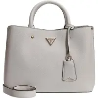 GUESS Mala de ombro 'MERIDIAN II GIRLFRIEND SATCHEL' marfim / ouro