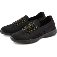 LASCANA Sapatilhas slip-on amarelo / preto