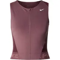 Nike Top desportivo cyclam / borgonha / branco