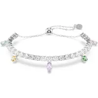 Swarovski Pulseira amarelo / verde claro / lavanda / prata