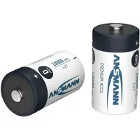 Ansmann 1x2 Pilhas Recarregáveis Nimh Mono D De 10000 9300mah