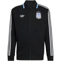 Adidas Casaco de treino em moletão 'Argentina Away Anthem' azul claro / preto / branco