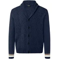 MAERZ Muenchen Casaco de malha navy / mocha / branco