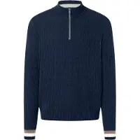 MAERZ Muenchen Pullover bege claro / bege mosqueado / marinho