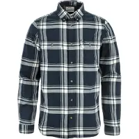 Fjall Raven - Camisas - Övik Lite Flannel Shirt M Dark Navy Chalk White para Homem - Tamanho XL