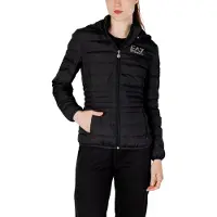 Emporio Armani Casaco de inverno 'Giubbotto' preto / branco