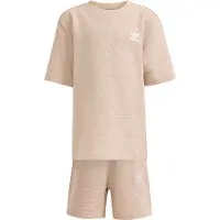Adidas Conjunto de T-Shirt Curta Waffle Solta