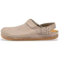 Art unisex. 1202411EW003_039 Socas de couro Roma Cinder cinzento (36), Plano, Fivela, Casual, Cinza