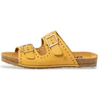 Art para mulher. 101271124003_024 Sandálias de couro Mustard Roma 0127 (38), Plano, Fivela, Casual, Amarelo