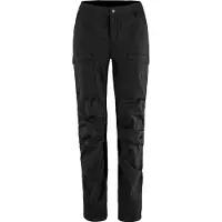 Fjall Raven - Vestuário caminhada mulher - Abisko Hybrid Trail Trousers W Black para Mulher - Tamanho 36 EU - Preto