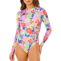 Rip Curl Shorty De Manga Comprida Com Fecho Traseiro Para Mulher Party Wave Upf