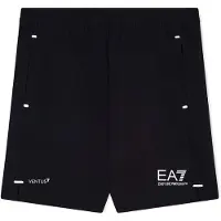 EA7 para menino. 7B000315_AF21059 Calções Tennis Pro preto (10Años= 142cm), Casual, Esportivo, Sintético, Sportswear, Multisport, Viscoso, m