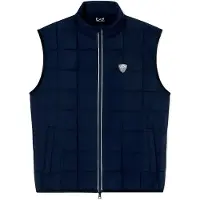 EA7 para homem. 7M001512_AF21509 Colete Premium shield M azul-marinho (S), Branco, Casual, Poliéster, Sem mangas / correias