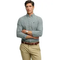 Superdry para homem. M4011107A Camisa Prepy Poplin verde (XXL), Casual, Algodão, Clássico, Manga comprida