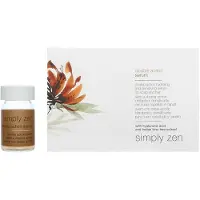 Simply Zen Conjunto de sérum de tratamento do couro cabeludo sem enxaguamento de dupla ação para densidade e vitalidade, 12 peças de 5 ml