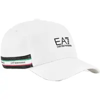 EA7 unisex. 7X000609_AF15502 Boné Italian Spirit branco (M), Casual, Esportivo, Algodão, Sportswear