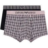 Emporio Armani para homem. EM001014_AF18885 Conjunto de 2 calções boxer pretos (XL), Homewear, Algodão