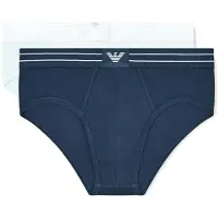Emporio Armani para homem. EM000401_AF18884 Conjunto de 2 cuecas Logolabel azul, turquesa (S), Homewear, Algodão