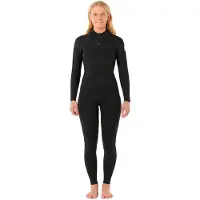 Rip Curl Fato De Neoprene De Manga Comprida Com Fecho De Correr Nas Costas Para Mulher Dawn Patrol 3/2 Mm
