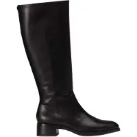 Wonders para mulher. D-1803_5121_5792 Botas de Couro Bonjour 03 Preto (36), 1 a 3cm, Zíper, Casual, Clássico