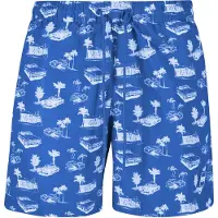 Urban Classics Calções de banho azul / branco