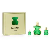 Tous Loveme The Emerald Elixir Perfume Case 3 peças