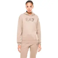 EA7 para mulher. 7W000537_AF15831 Camisola bege com logótipo da série (S), Casual, Algodão, Manga curta
